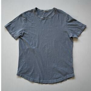 BUCK MASON Gray Blue T-Shirt Short Sleeve Crew Neck Size L Made in USA